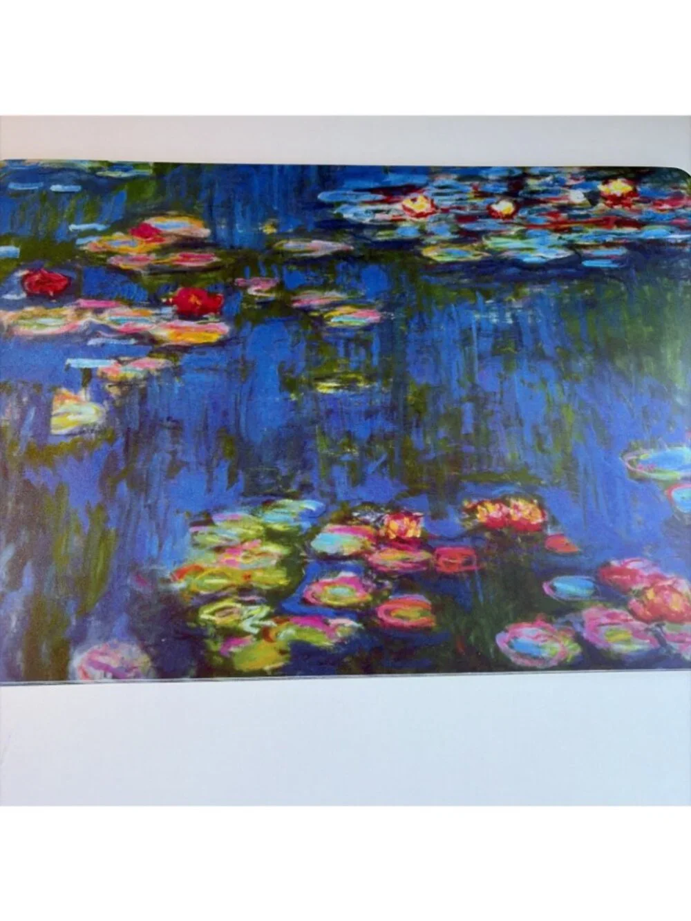 Claude Monet Nymphea Placemats Lot Of 8 Watercolor Waterlilies Vinyl Cartexpo